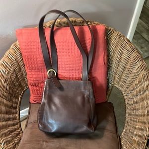 Coach brown soho waverly leather shoulder bag